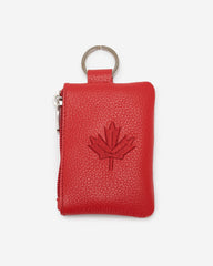 Maple Leaf Top Zip Pouch Cervino