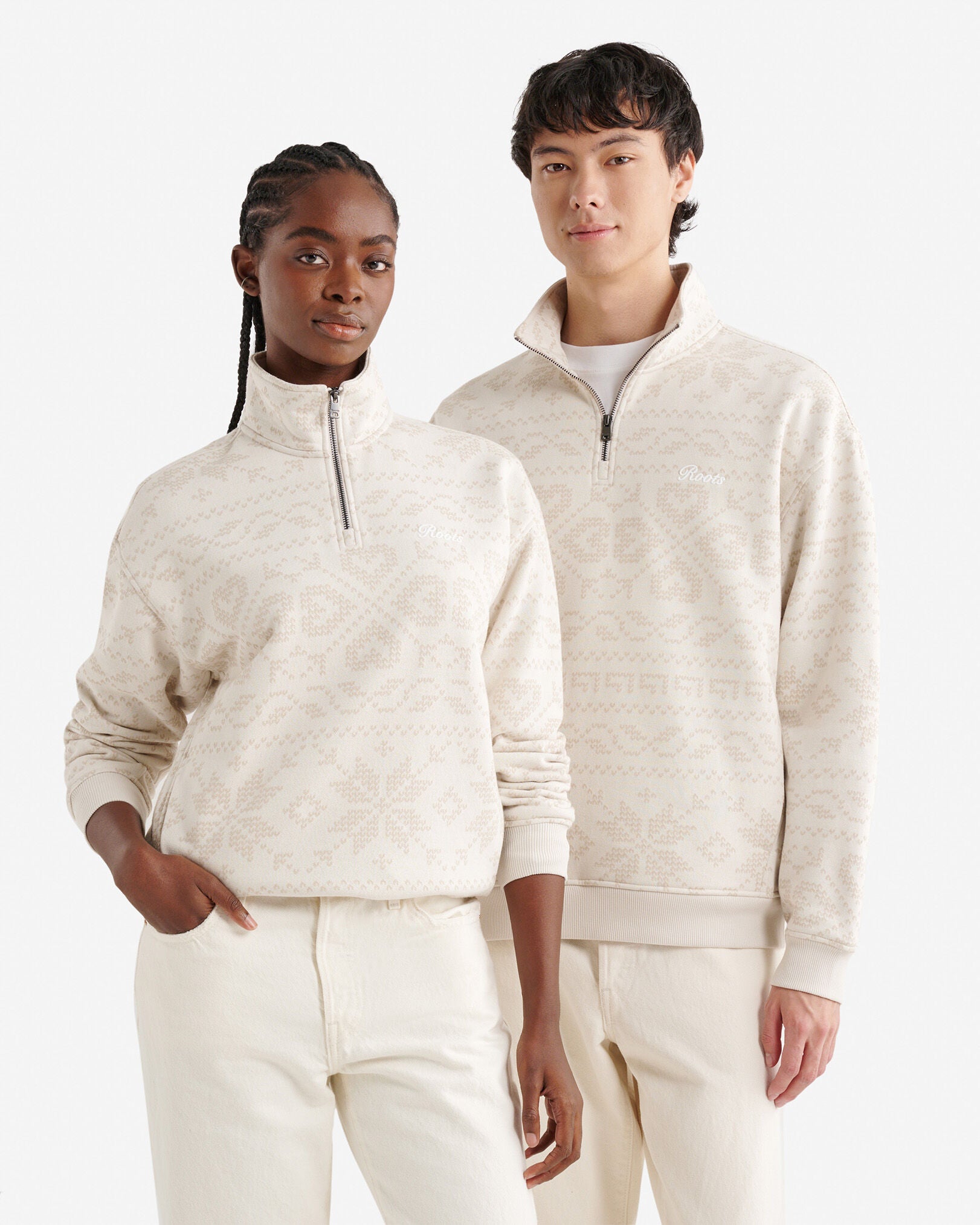 Roots Fair Isle Quarter Zip