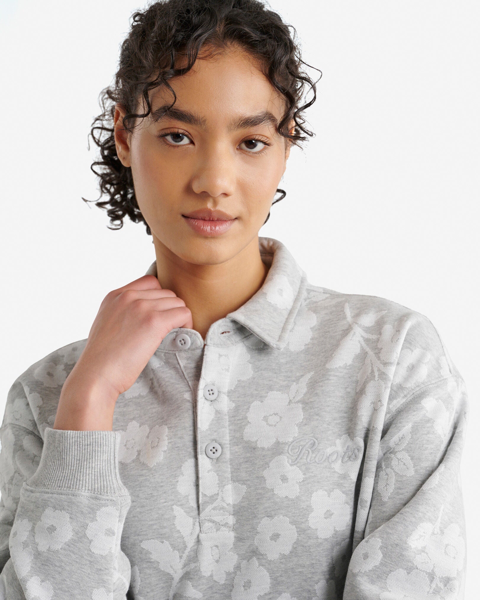 Floral Jacquard Polo