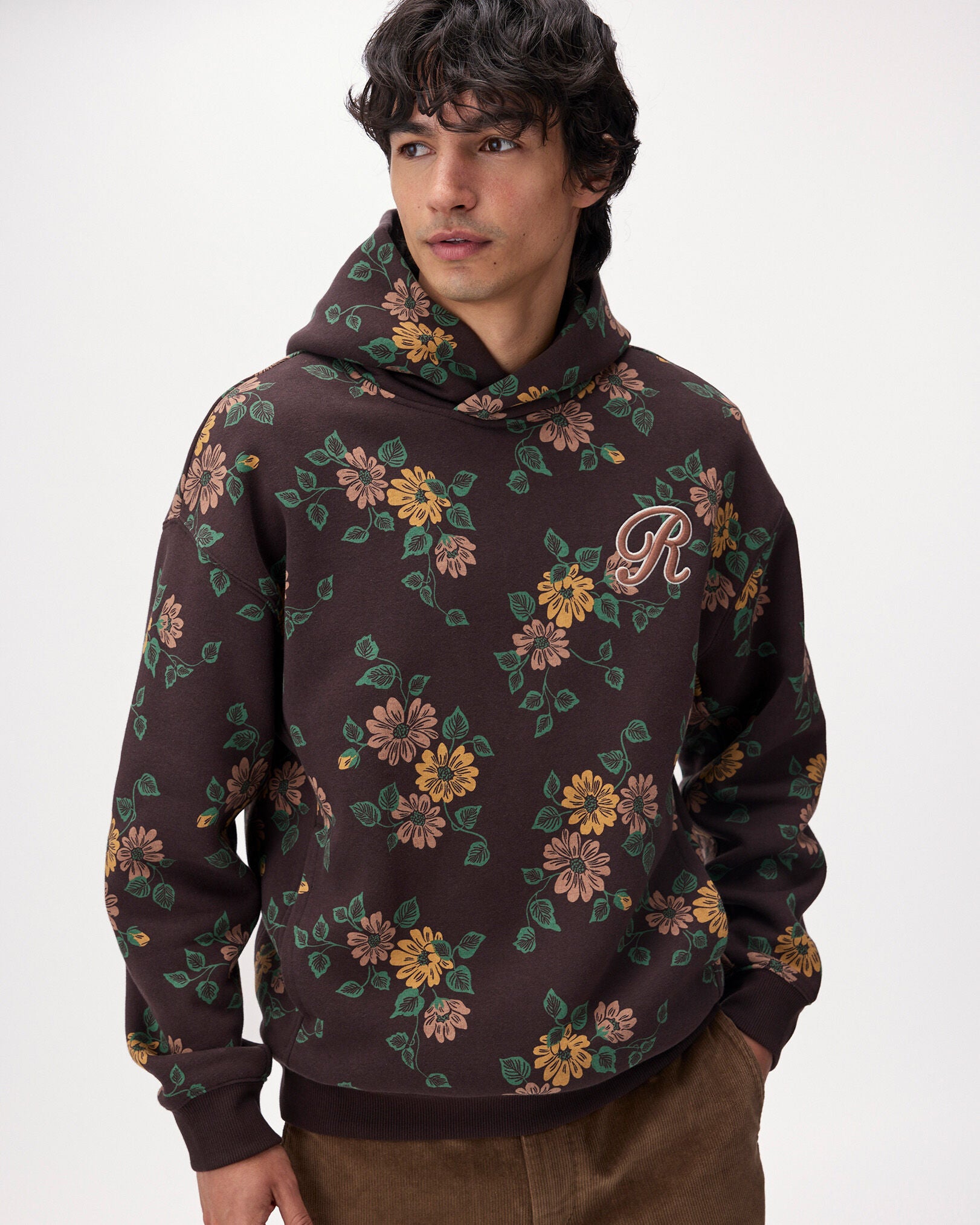 Floral Print Hoodie
