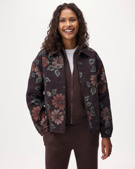 Floral Jacquard Jacket