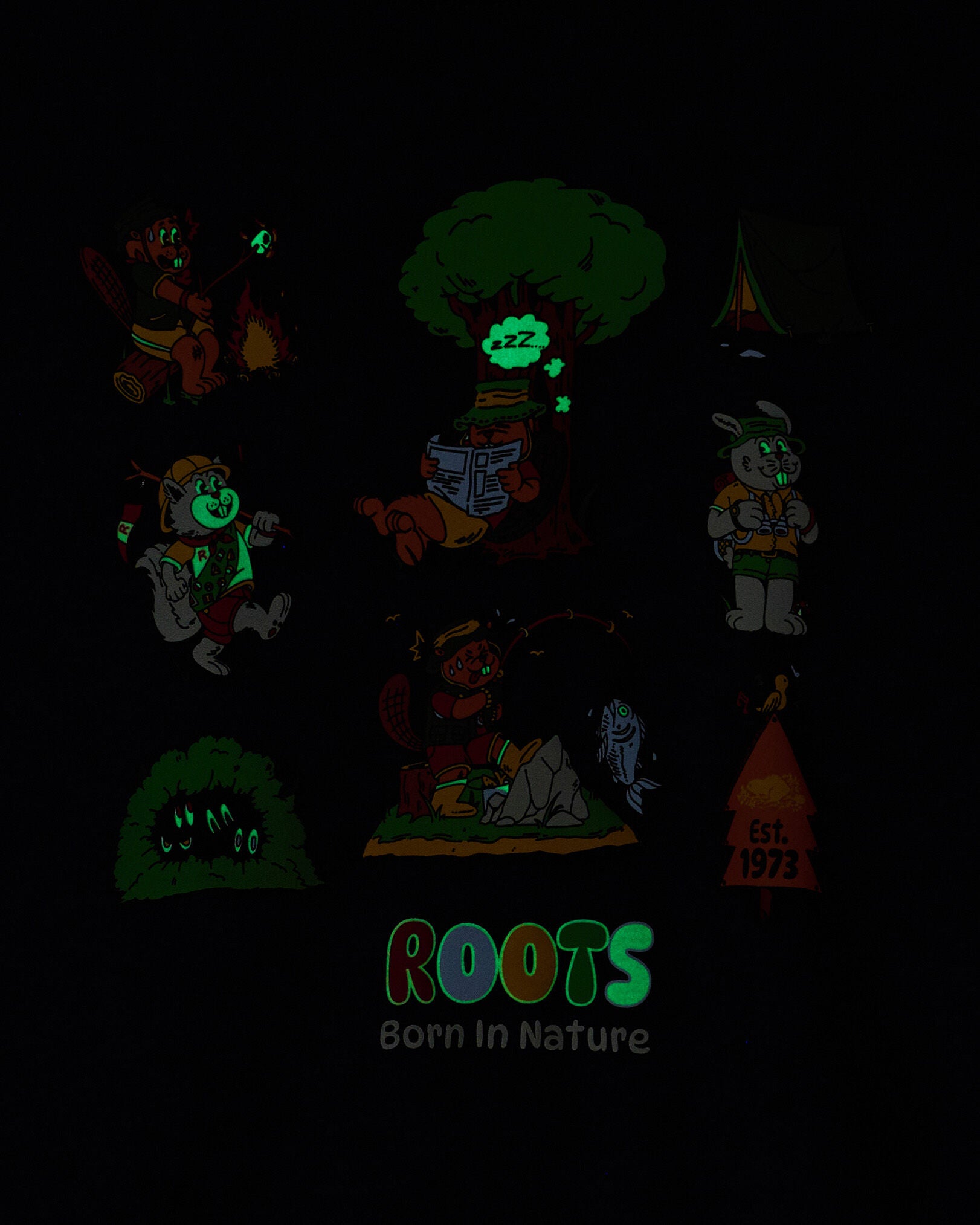 Kids Glow In The Dark Camp T-Shirt