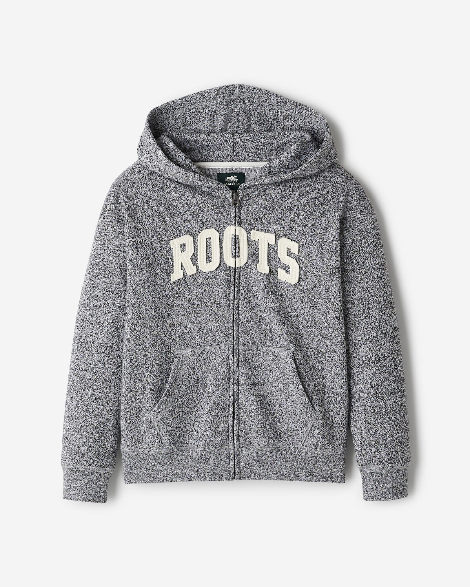 Kids Roots Applique Full Zip Hoodie