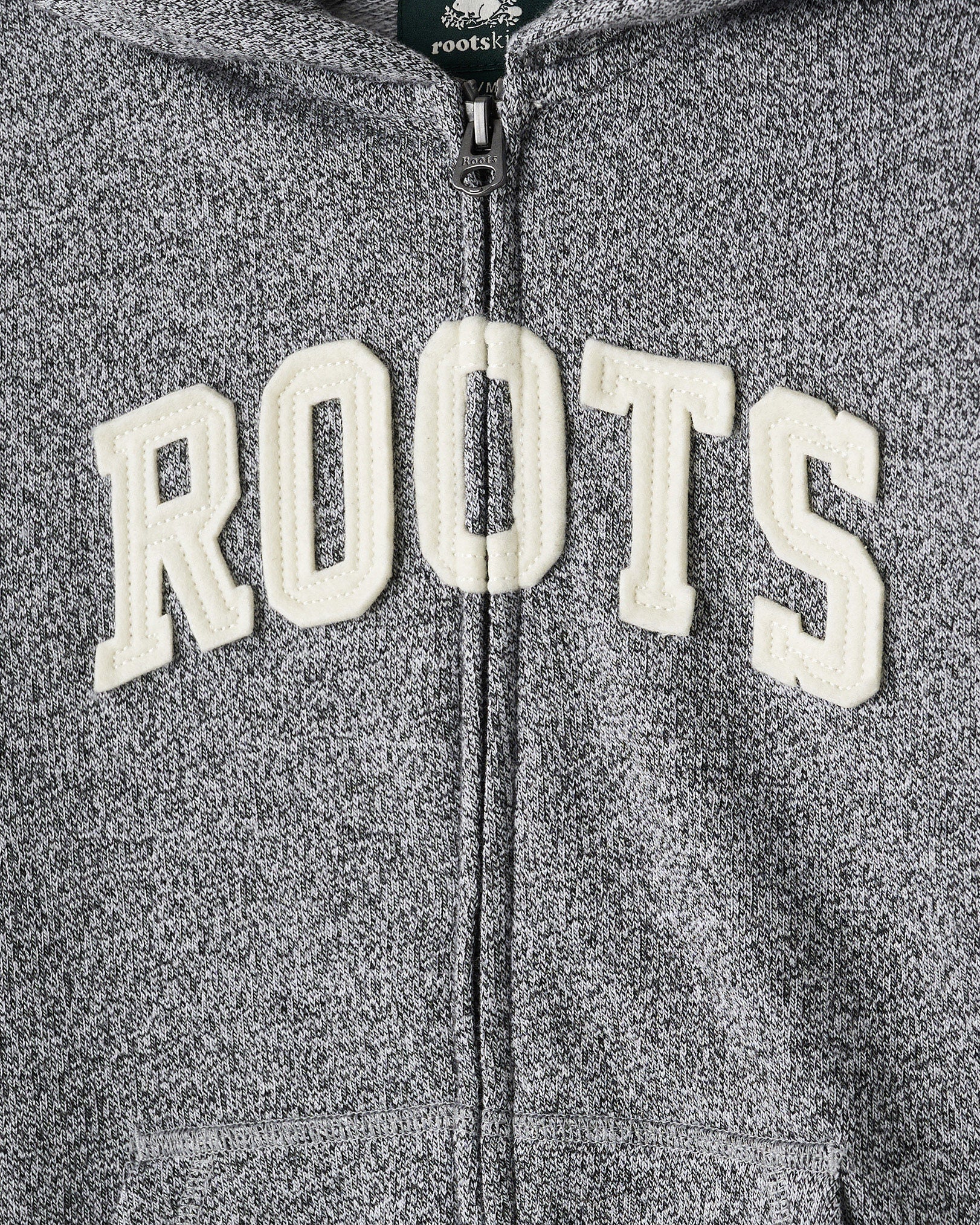 Kids Roots Applique Full Zip Hoodie