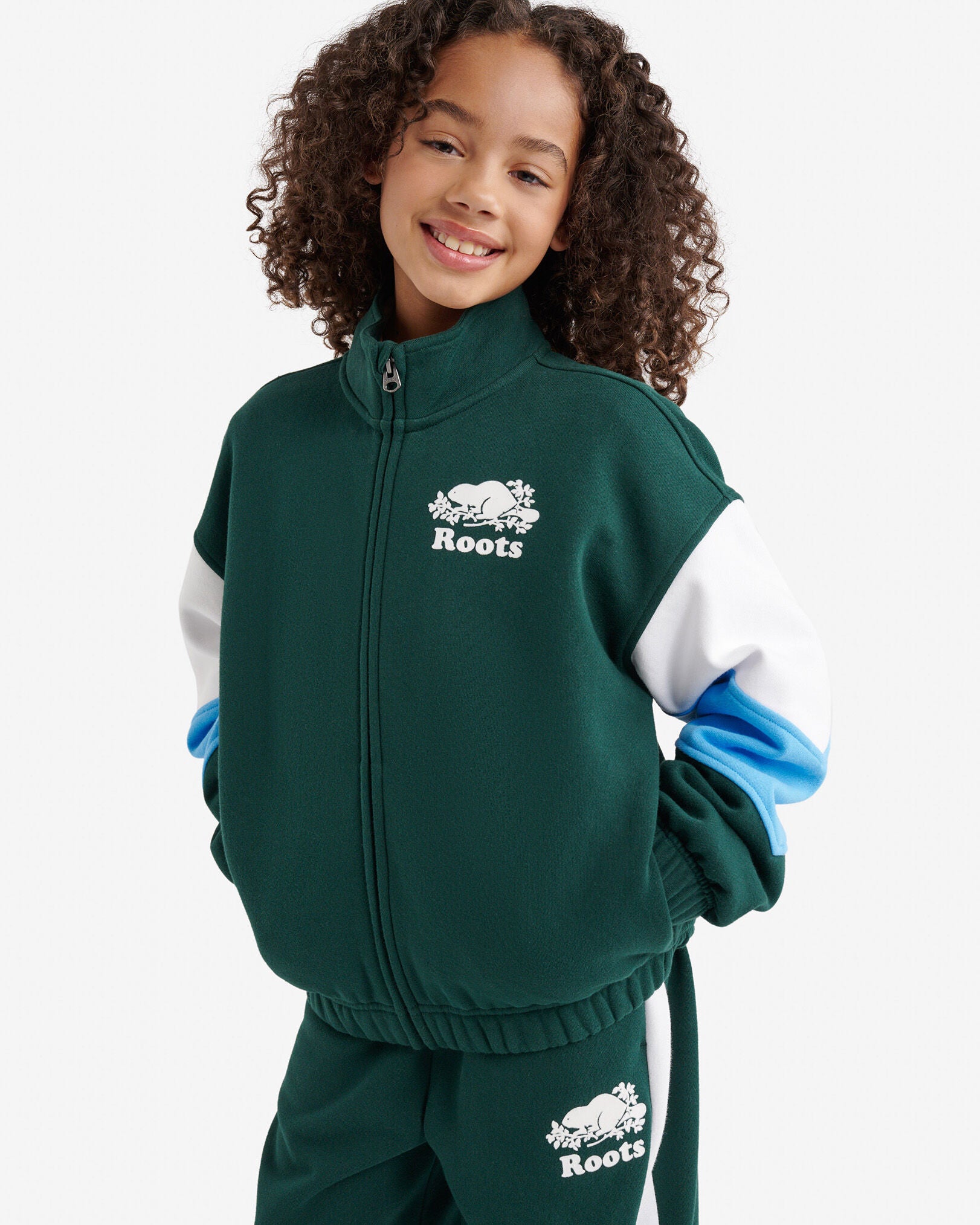 Kids Organic Cooper Colour Block Jacket