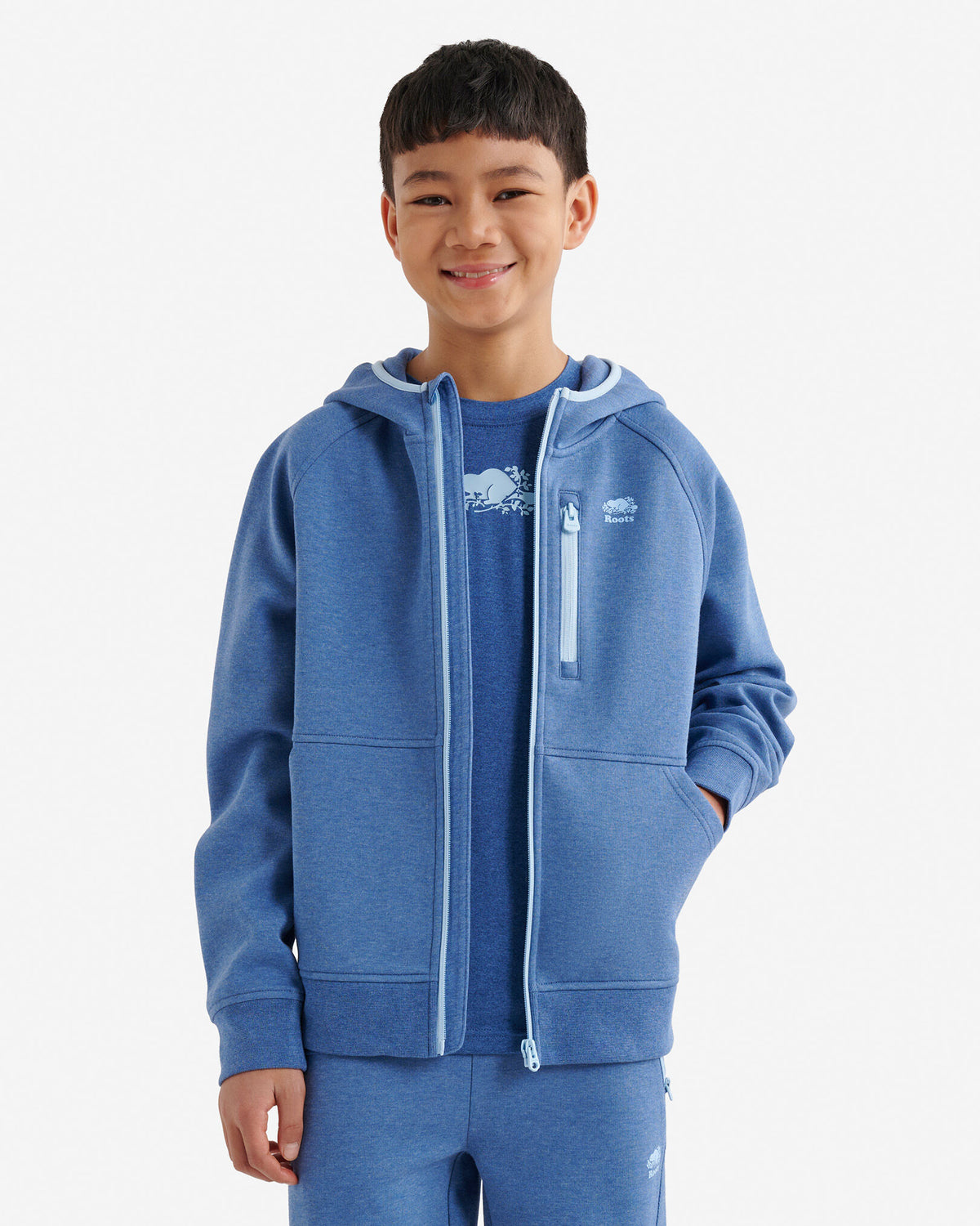 Kids Recover Interlock Full Zip Hoodie