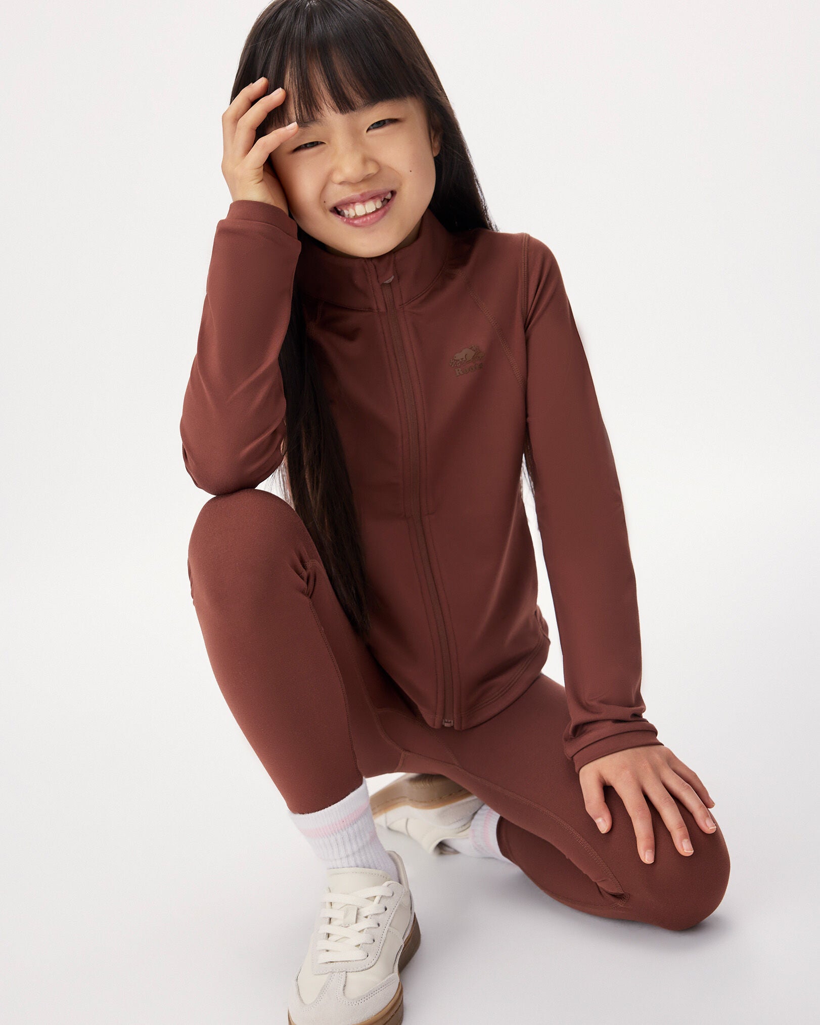 Girls Active Fitted Track Jacket