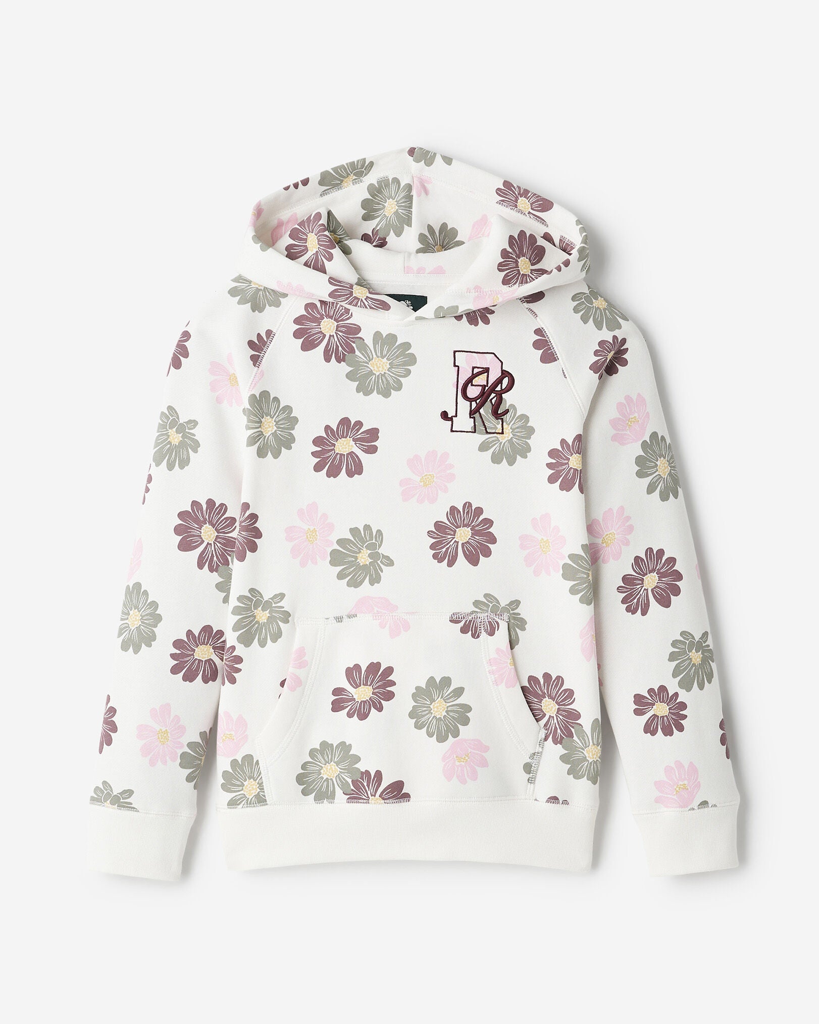 Kids Roots Academy Floral Hoodie