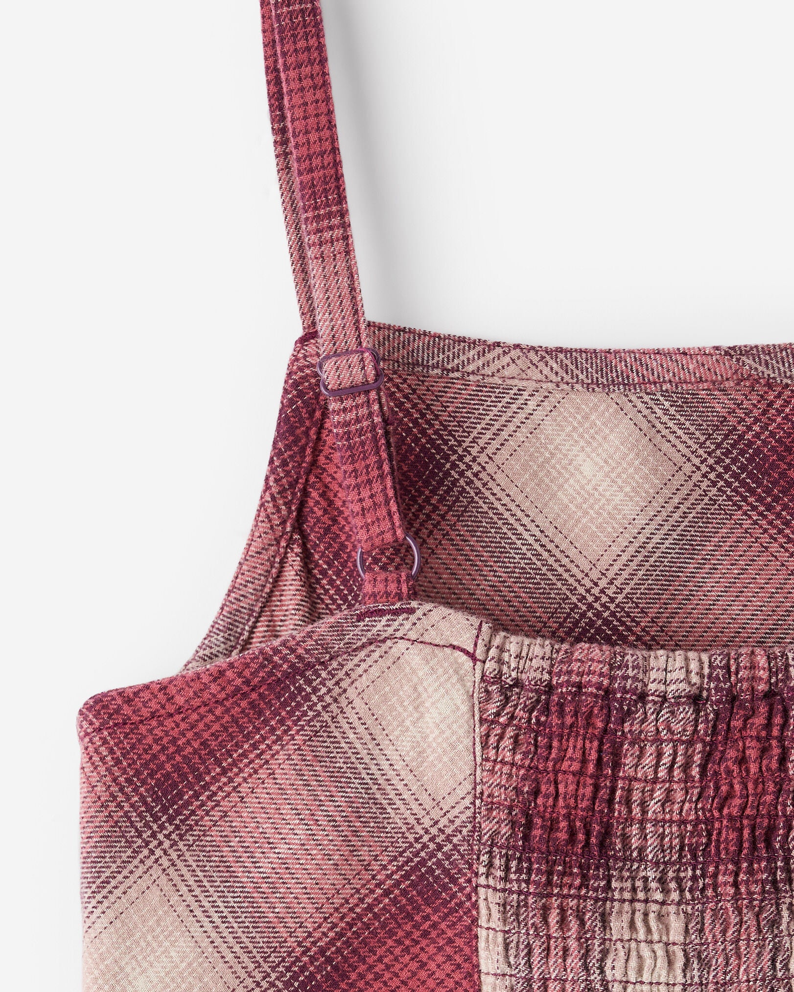 Girls Plaid Slip Dress