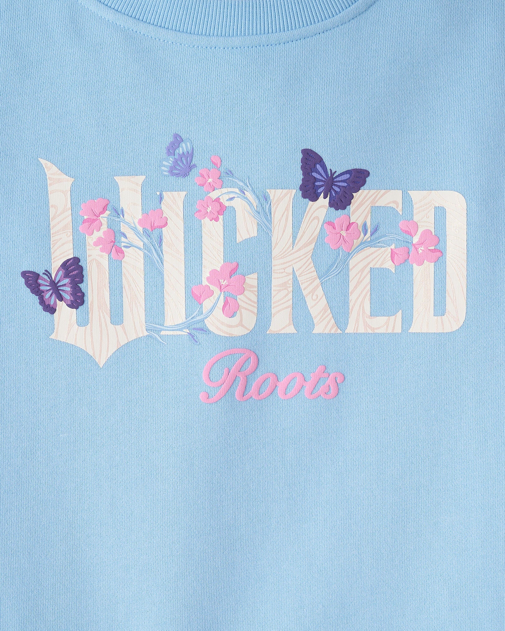Kids Roots X Wicked Floral Crew Sweatshirt