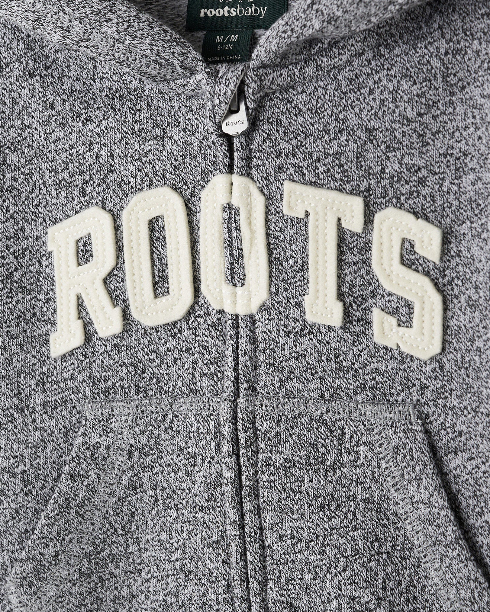 Baby Roots Applique Full Zip Hoodie
