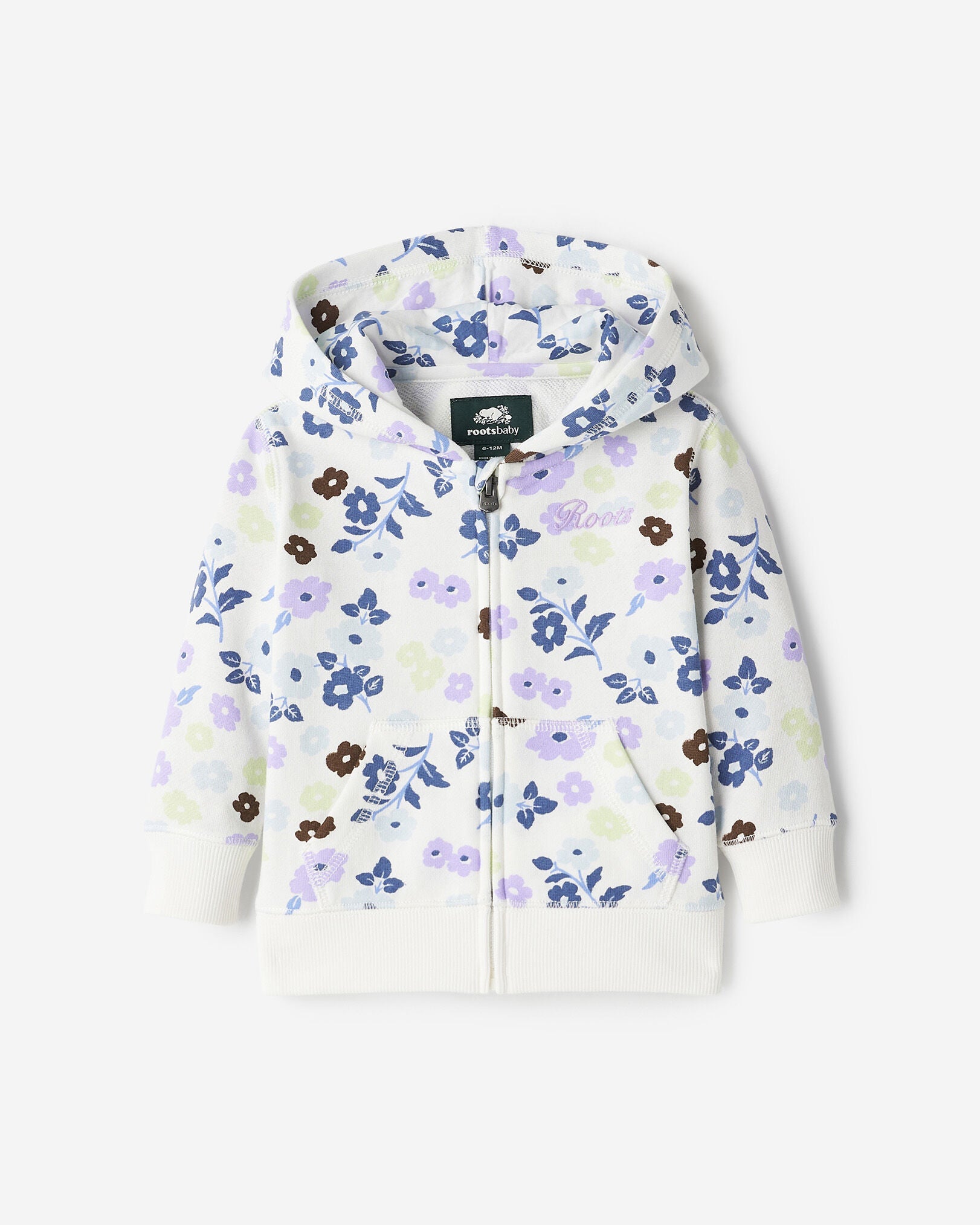 Baby Floral Full Zip Hoodie