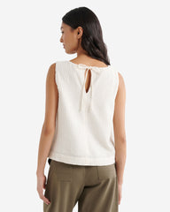 Isla Cotton Gauze Gathered Tank
