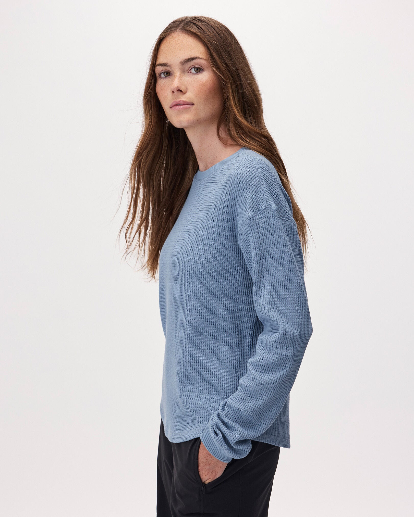 Waffle Long Sleeve Top