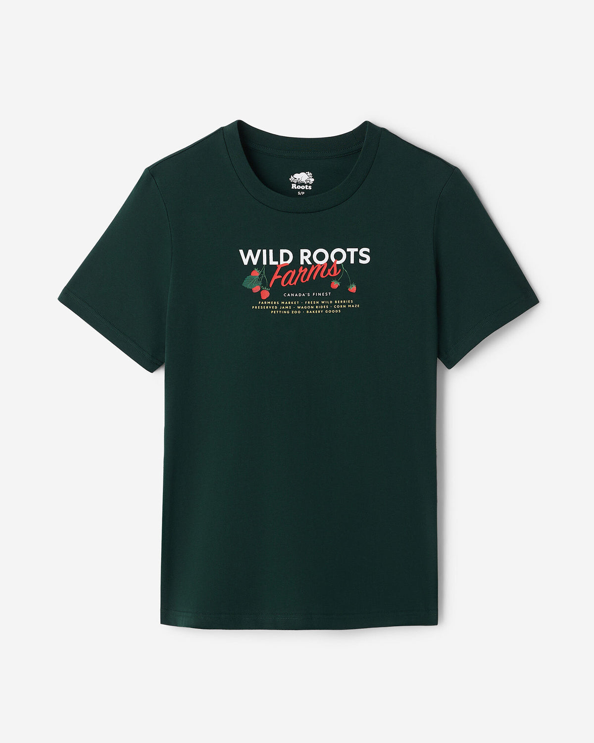 Womens Roots Fruit Stamp T-Shirt