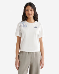 Womens Roots Script Floral T-Shirt