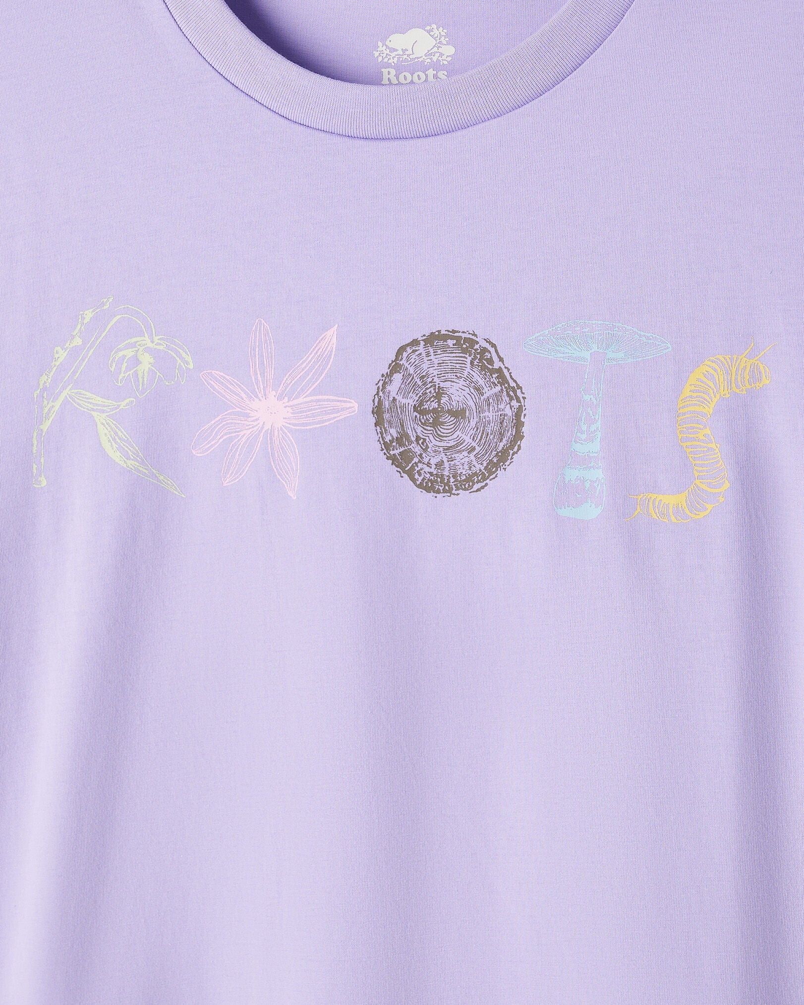 Womens Roots Nature Stamp T-Shirt