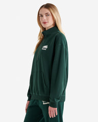 Organic Cooper Relaxed Quarter Zip Stein