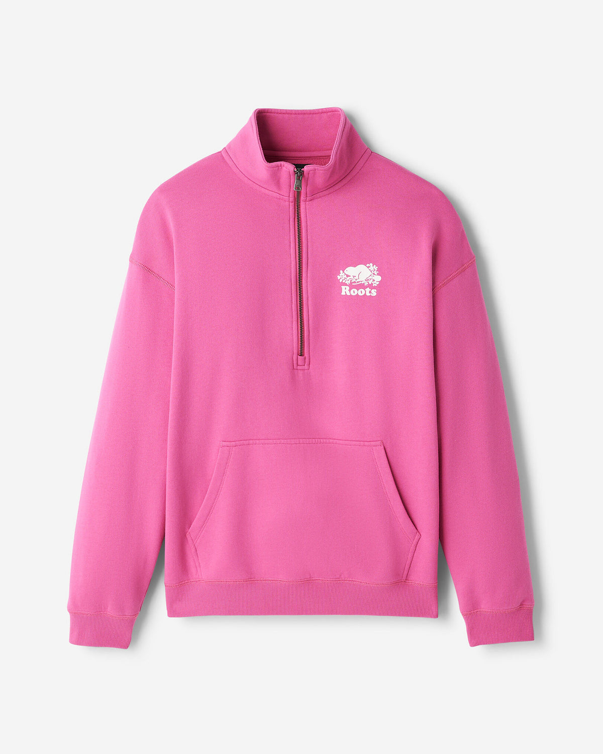 Organic Cooper Relaxed Quarter Zip Stein