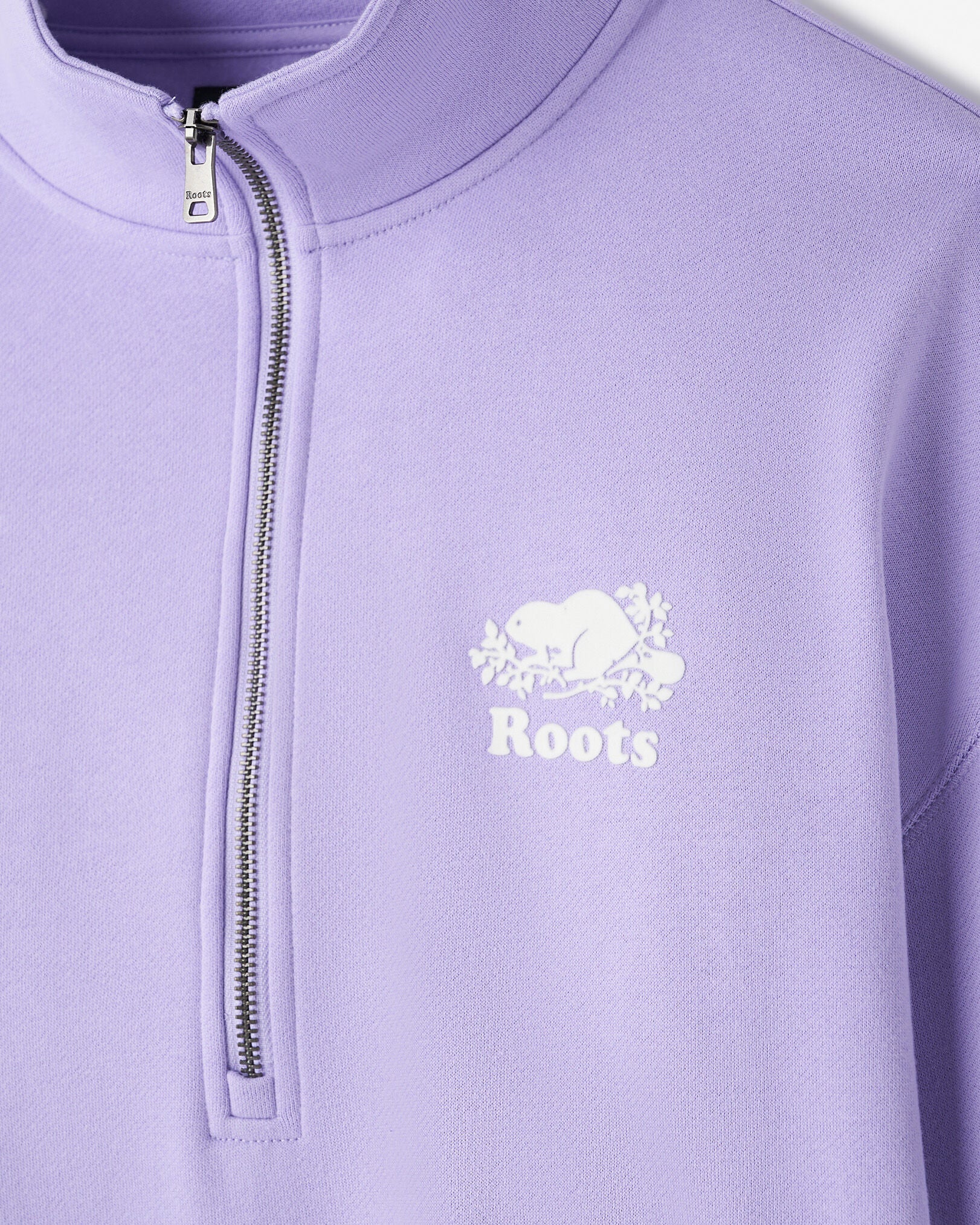 Organic Cooper Relaxed Quarter Zip Stein