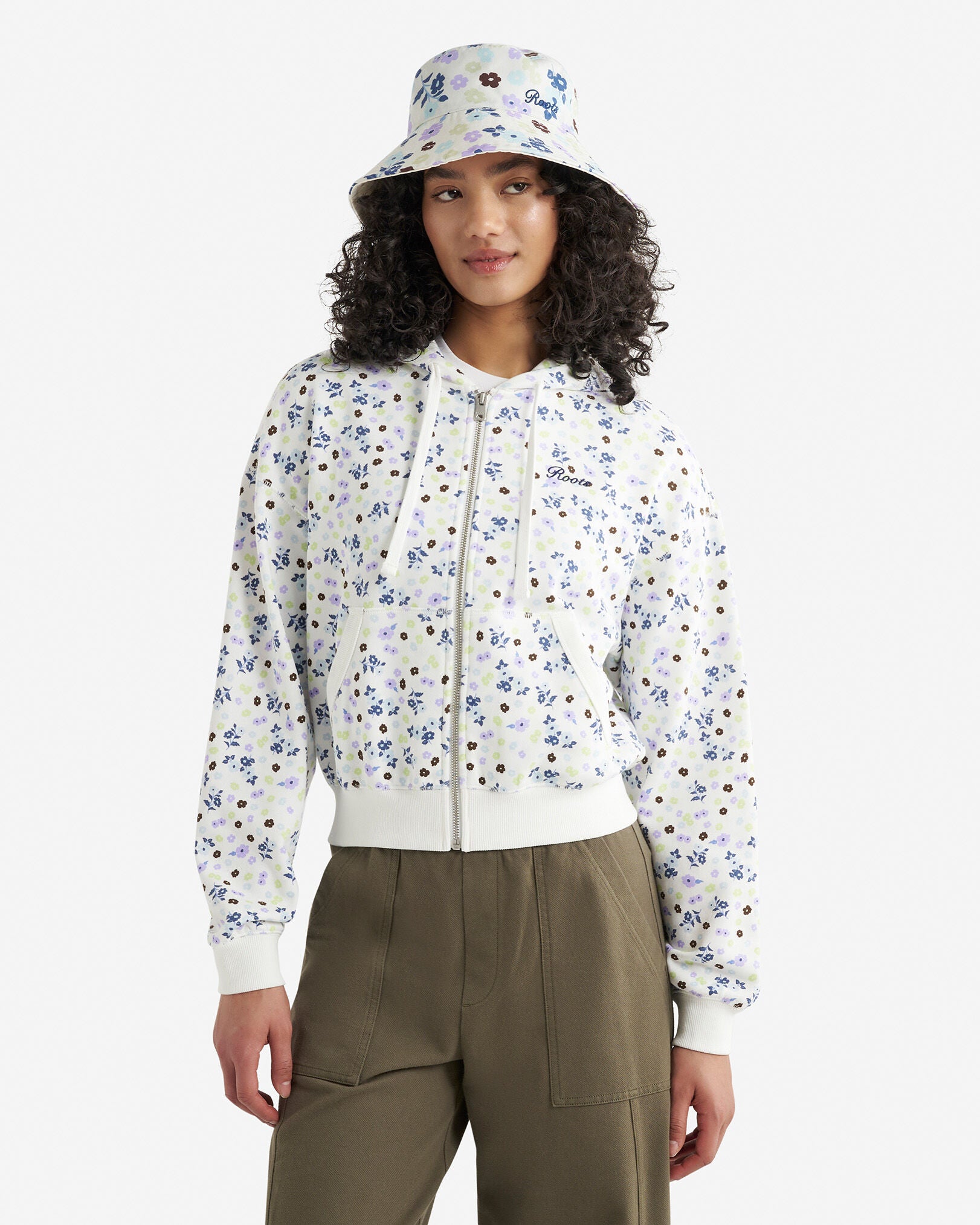 Roots Floral Full Zip Hoodie
