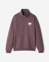 Organic Cooper Relaxed Quarter Zip Stein