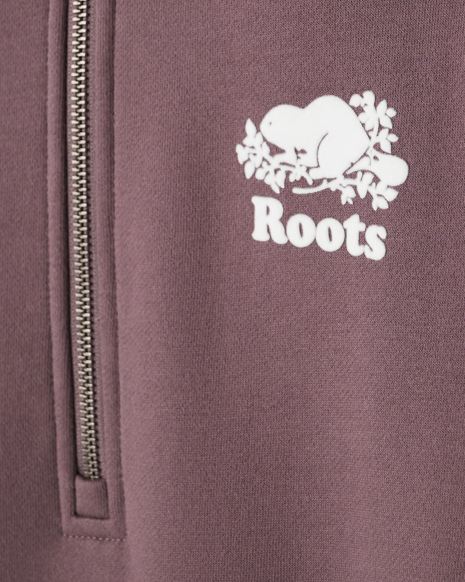 Organic Cooper Relaxed Quarter Zip Stein