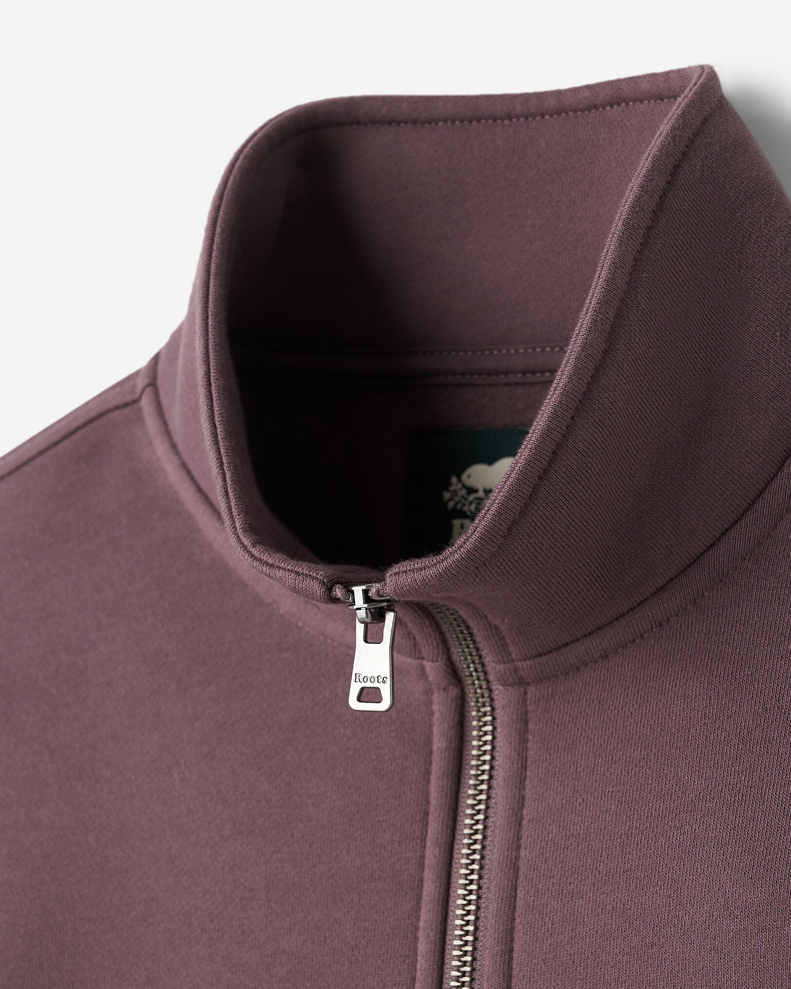 Organic Cooper Relaxed Quarter Zip Stein