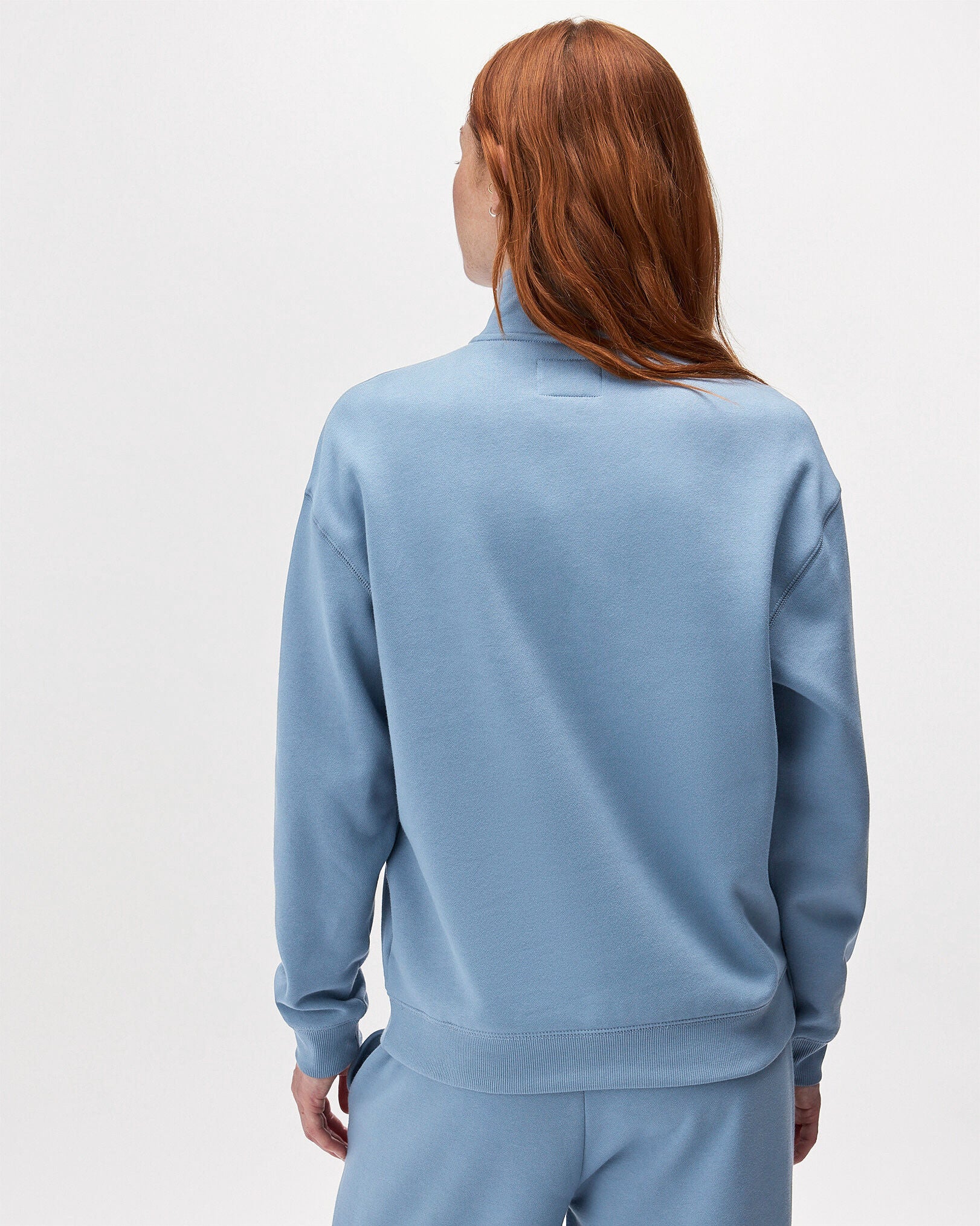 Organic Cooper Relaxed Quarter Zip Stein