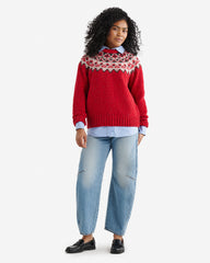 Oversized Fair Isle Sweater