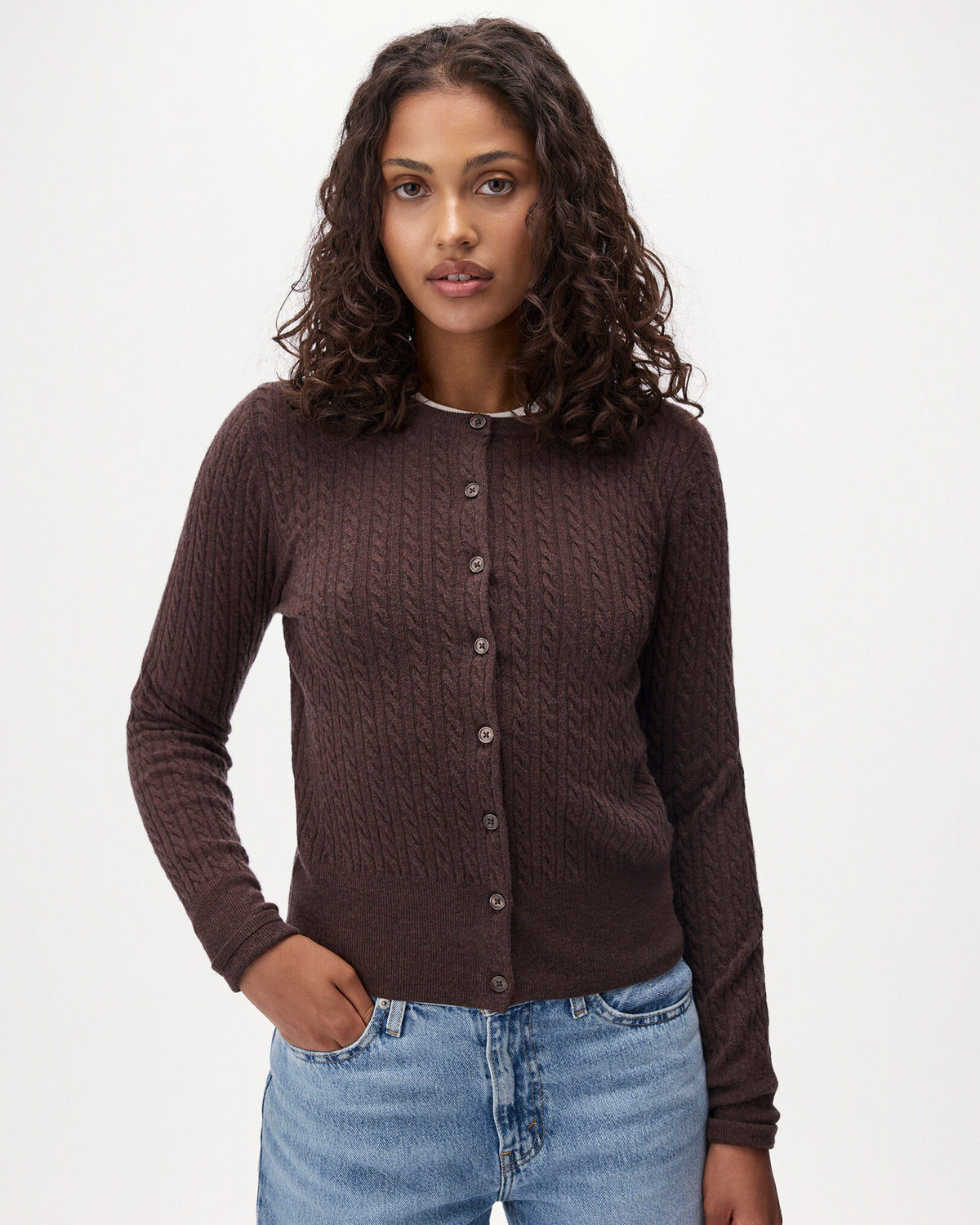 Bowen Cable Knit Cardigan