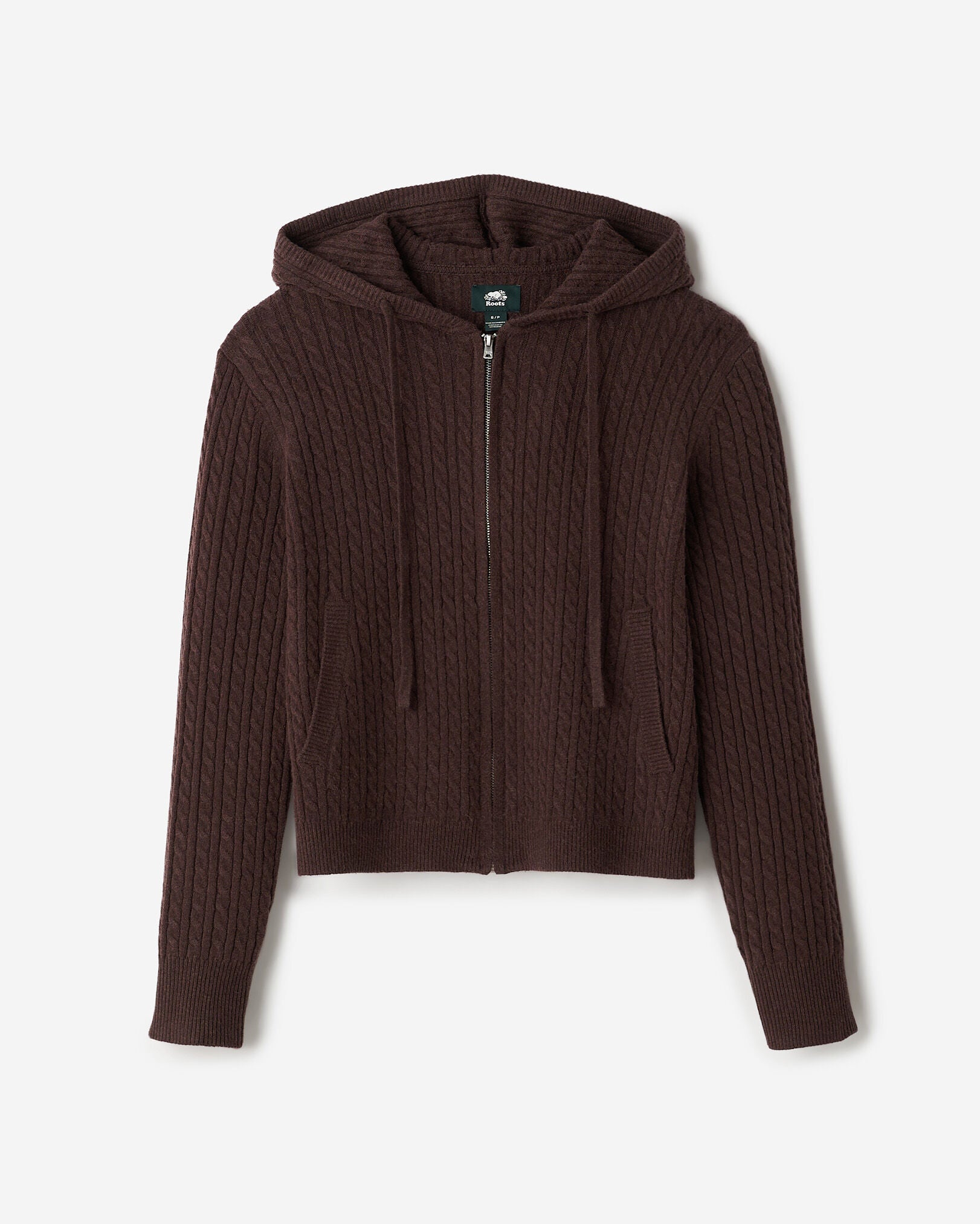 Bowen Cable Knit Full Zip Hoodie
