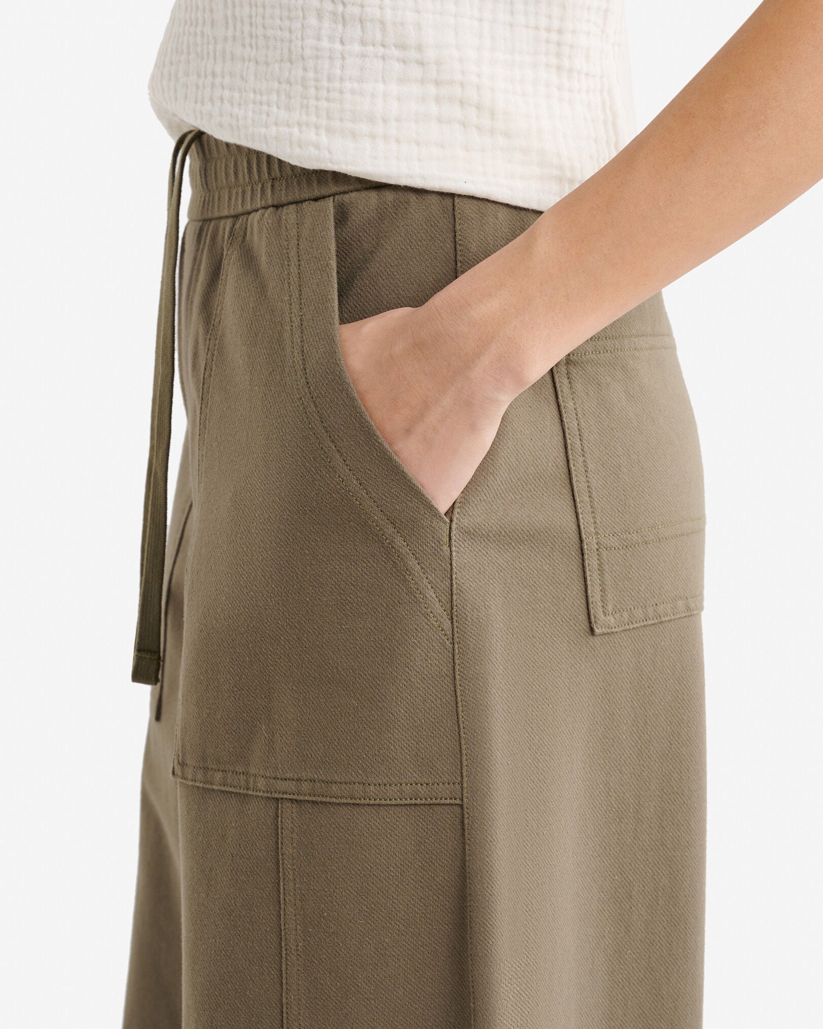 Welland Knit Twill Barrel Pant