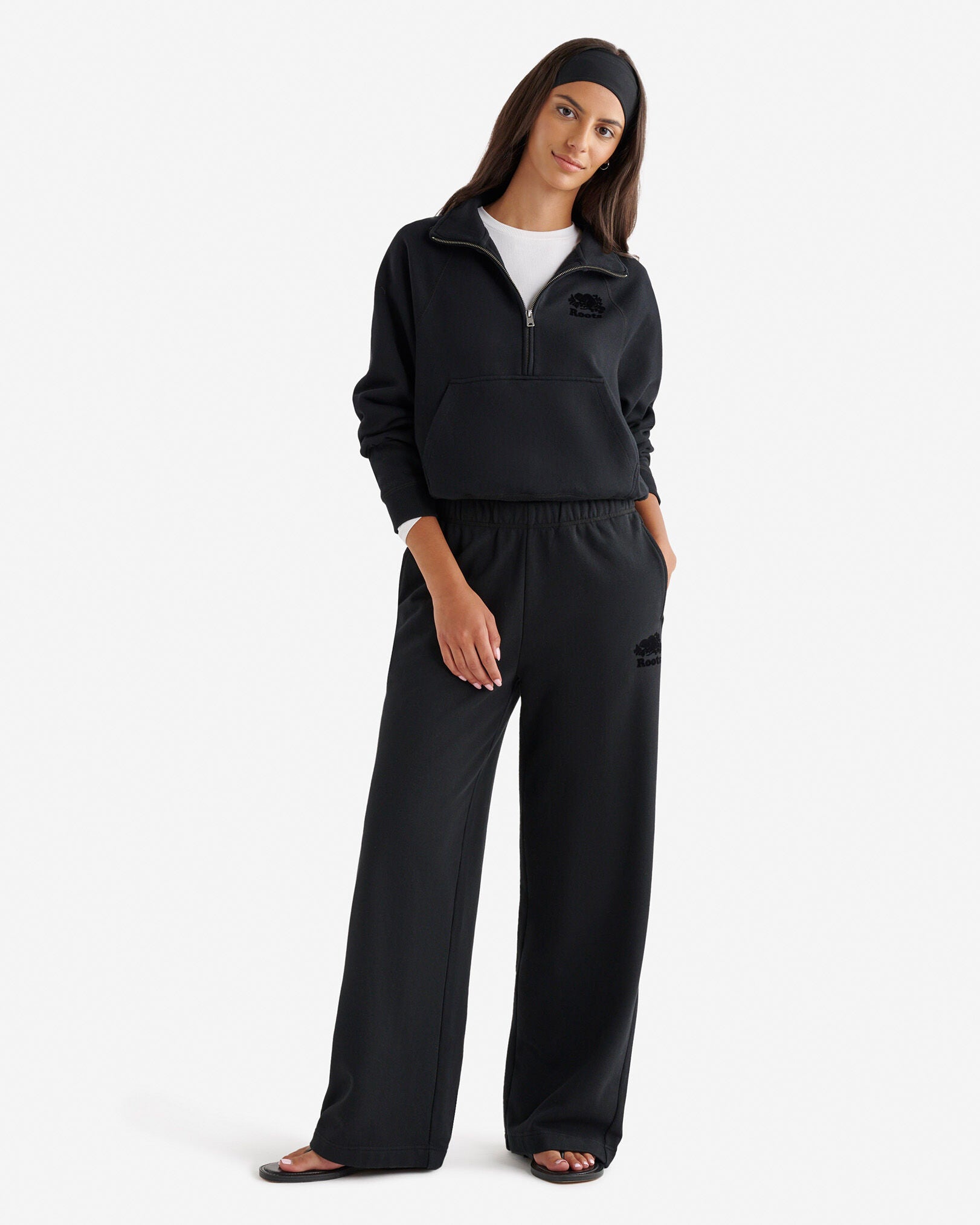 Organic Cooper Wide Leg Sweatpant