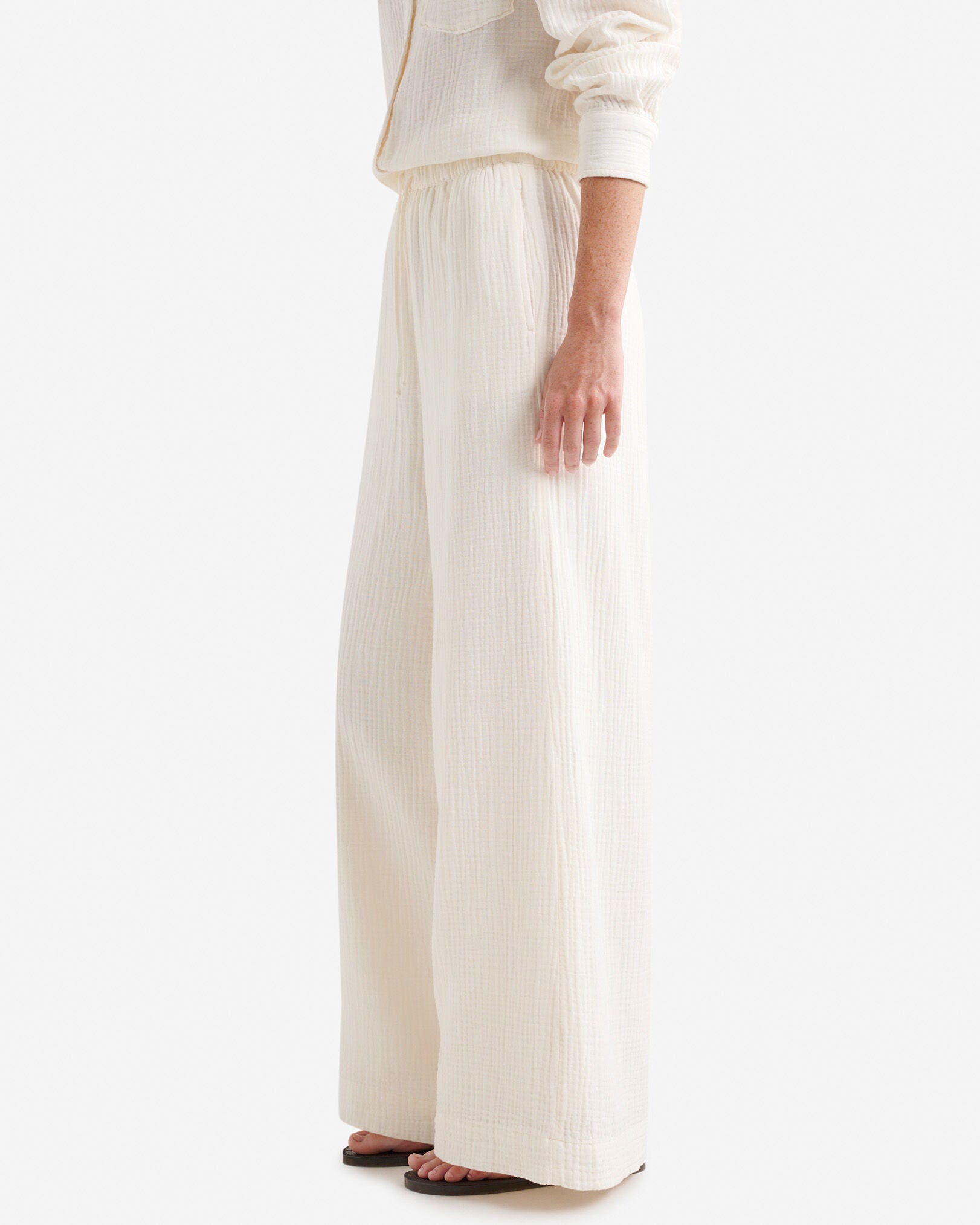 Isla Cotton Wide Leg Pant