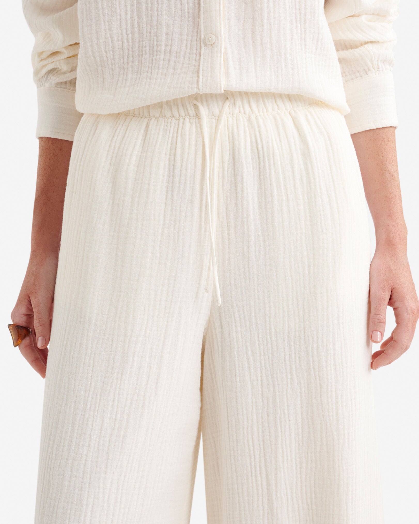 Isla Cotton Wide Leg Pant
