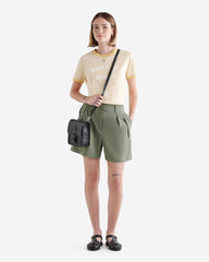 Linen Pleated Walking Short 3.5 Inch