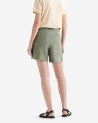 Linen Pleated Walking Short 3.5 Inch