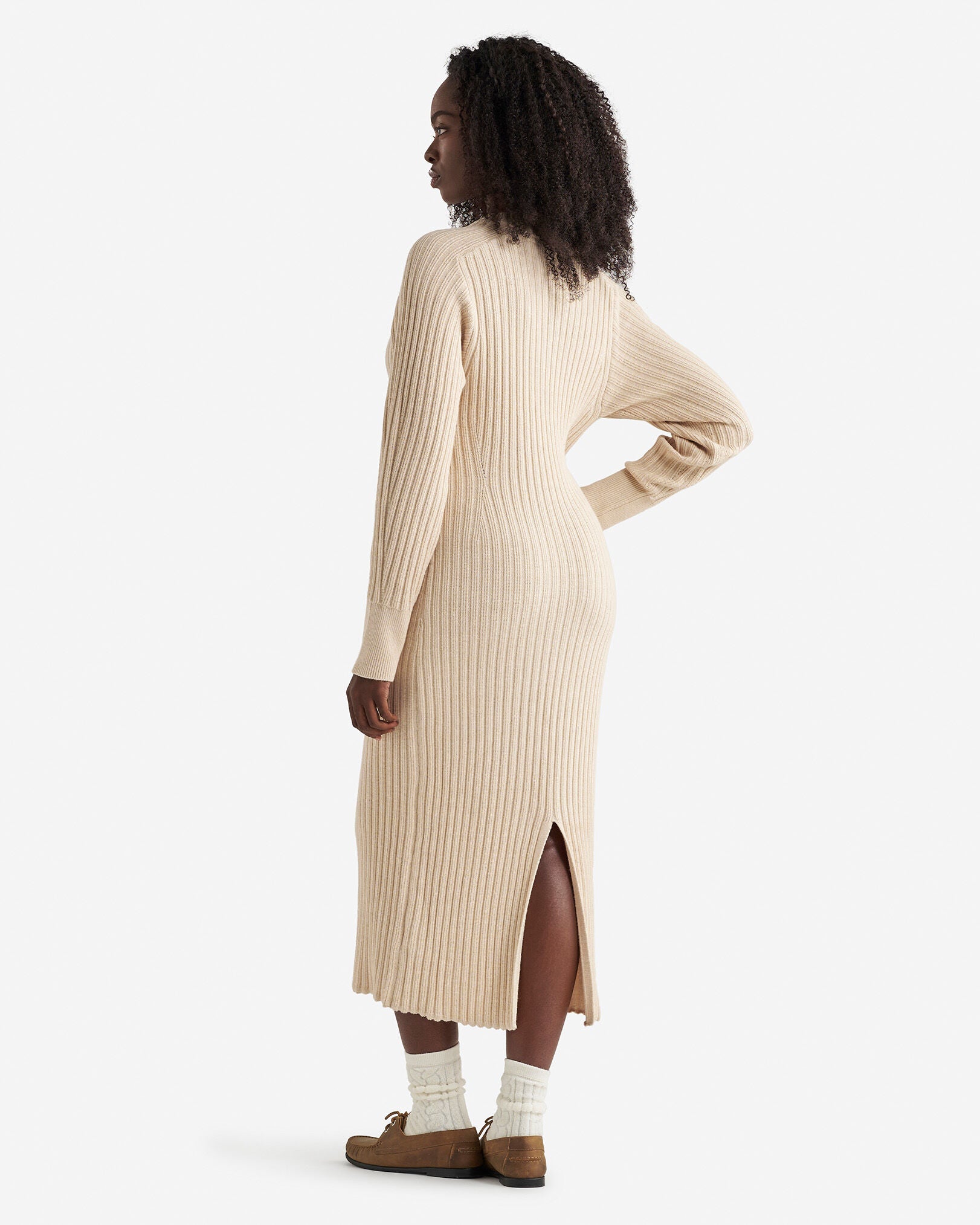 Bowen Rib Midi Dress