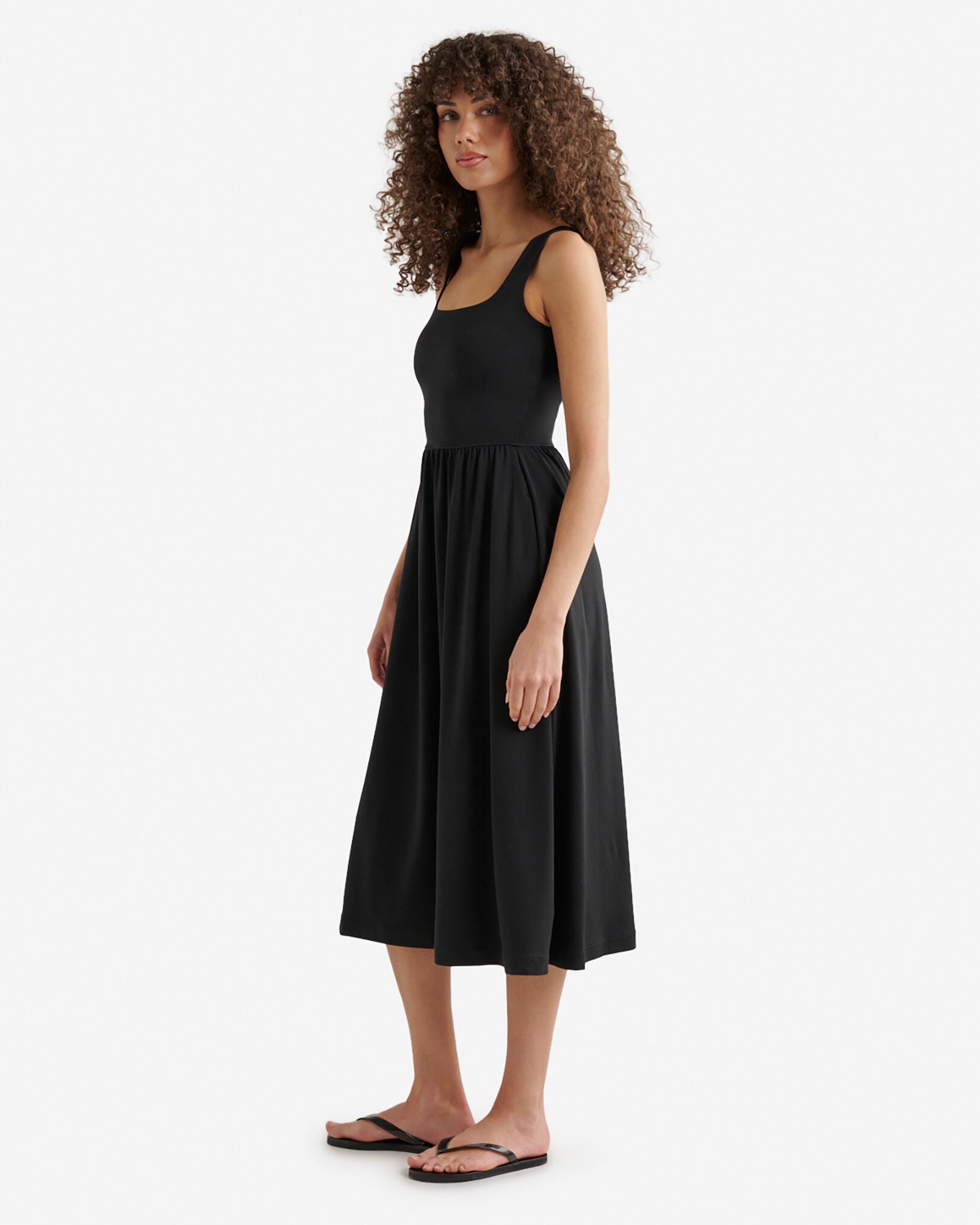 Renew Knit Square Neck Dress