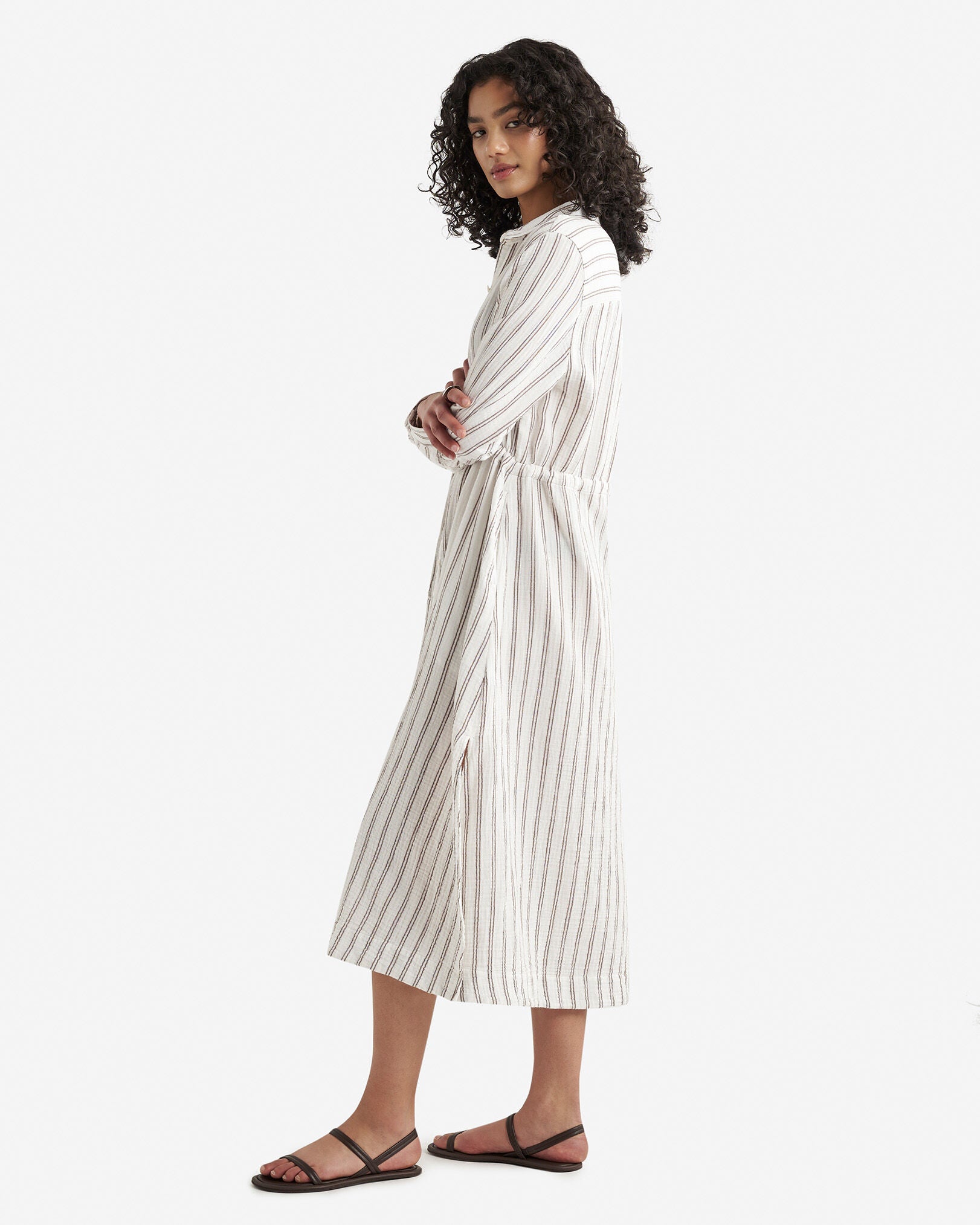 Isla Cotton Gauze Shirt Dress