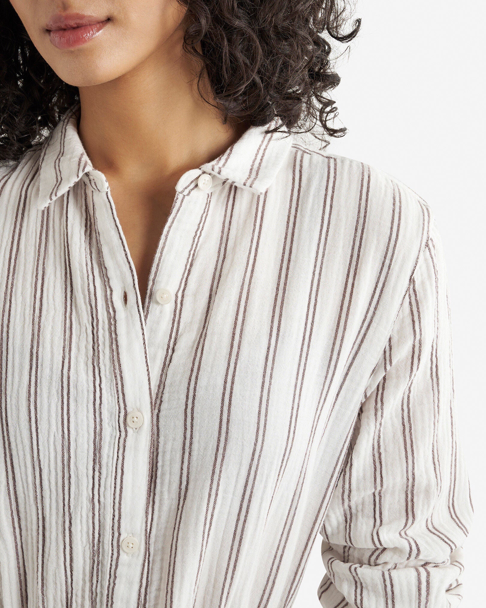 Isla Cotton Gauze Shirt Dress