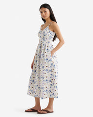 Isla Cotton Gauze Smocked Dress
