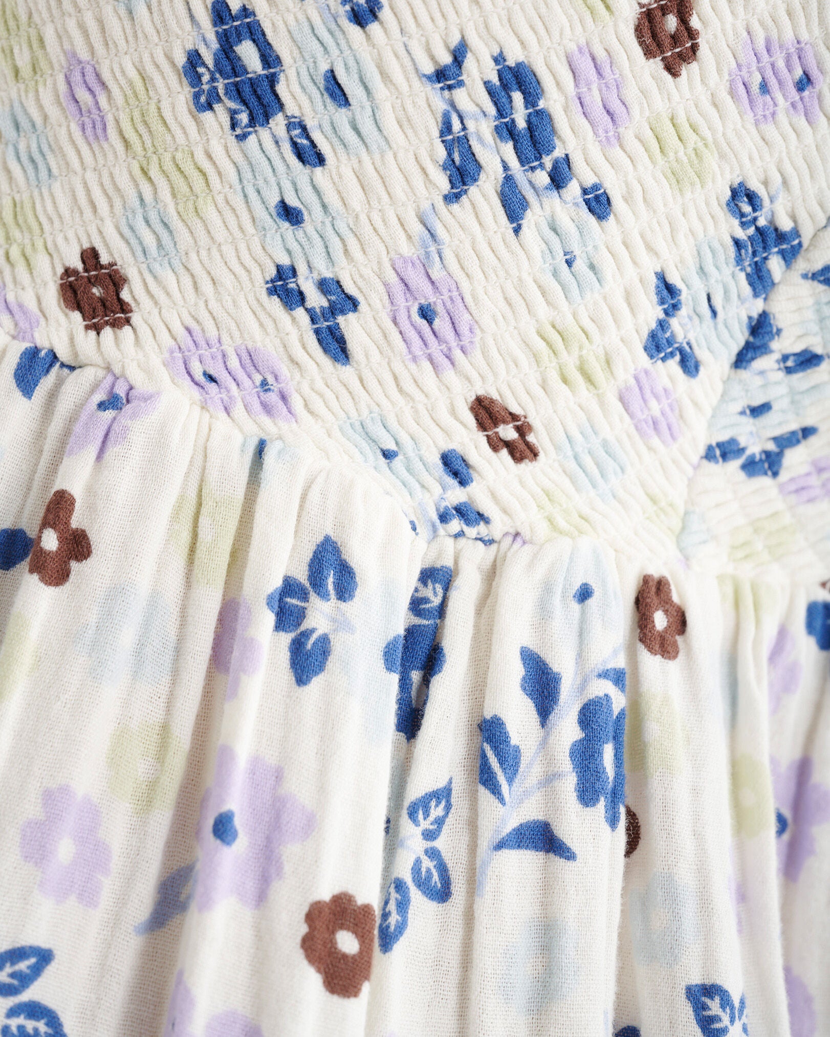 Isla Cotton Gauze Smocked Dress