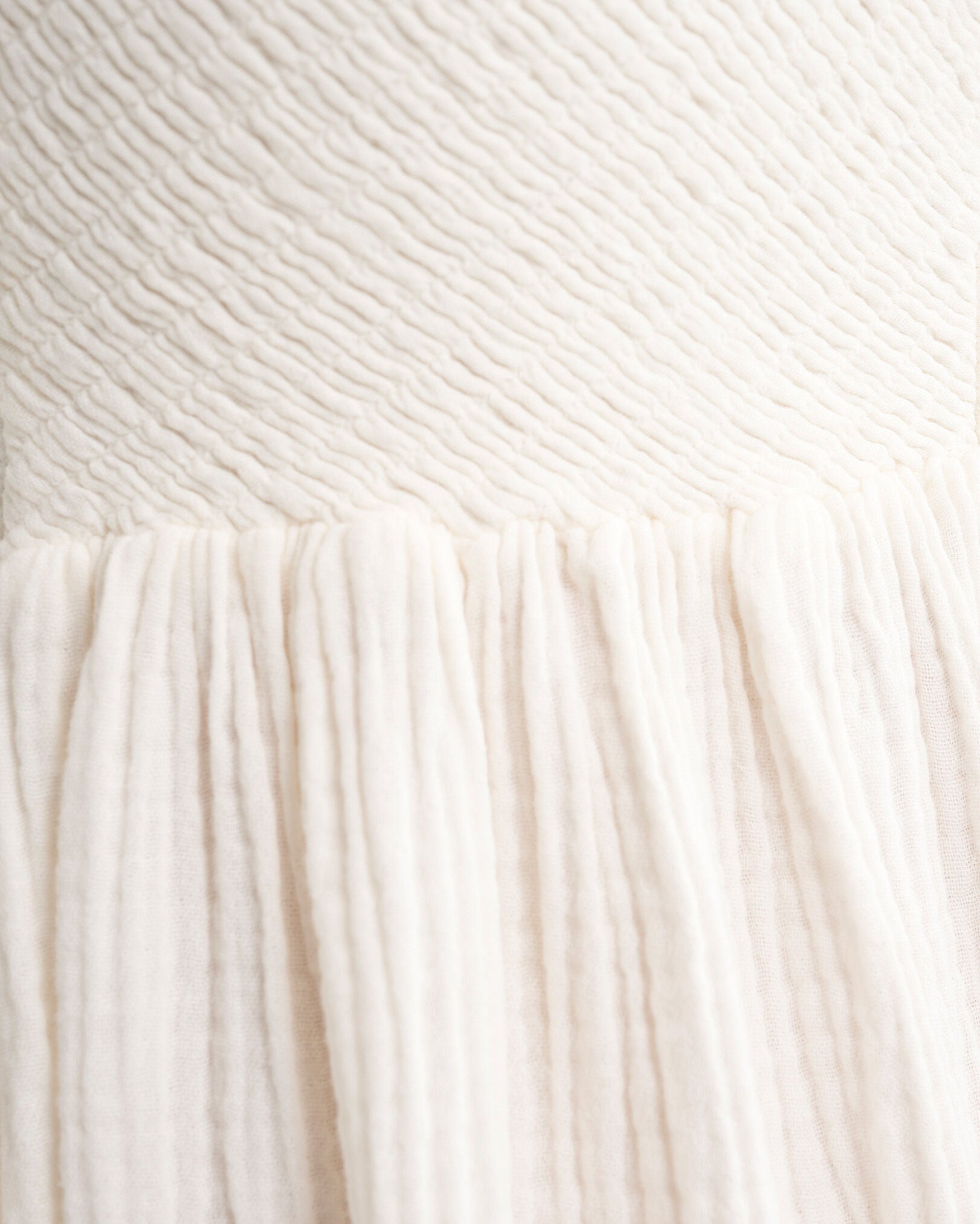 Isla Cotton Gauze Smocked Dress