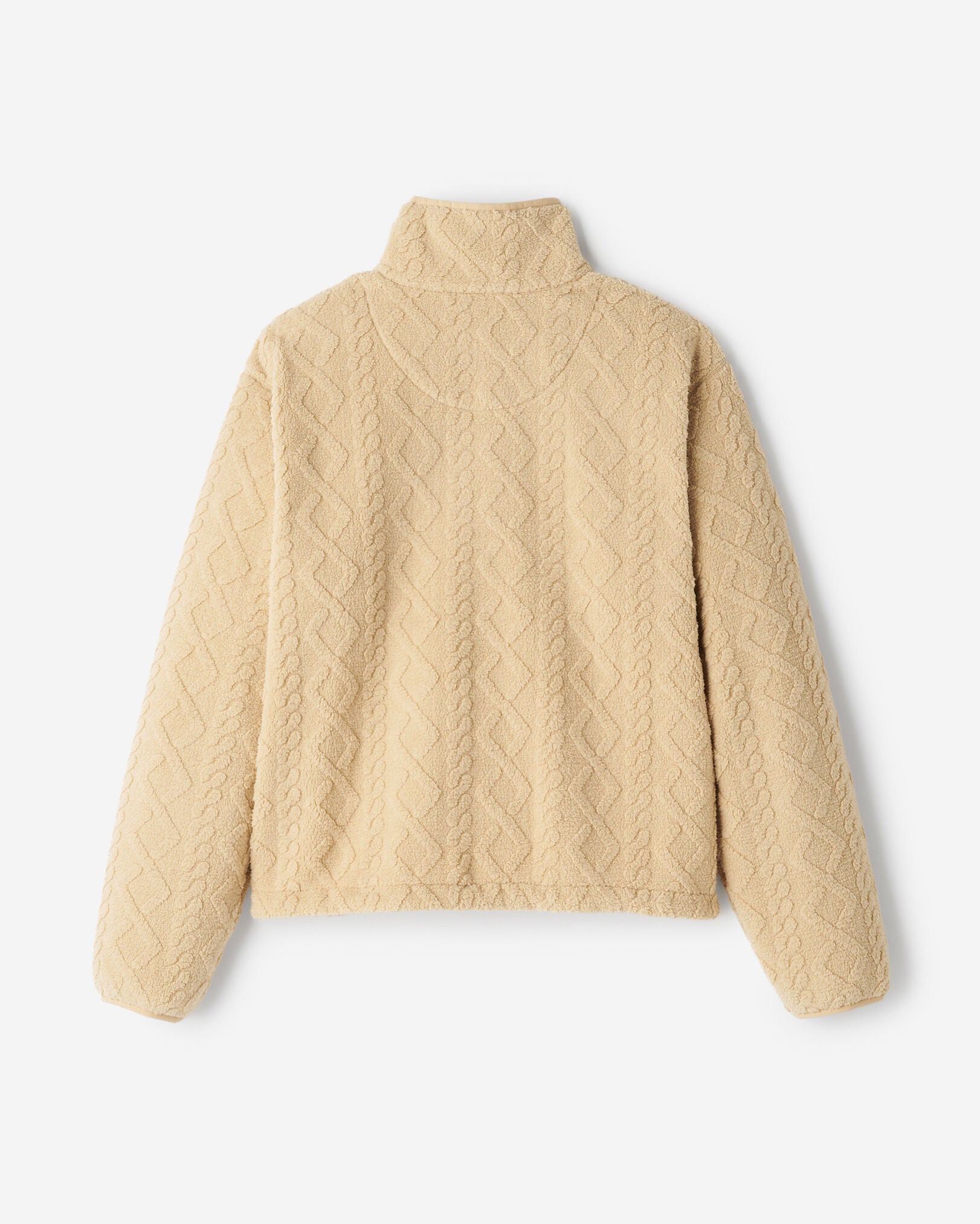 Cable Shearling Fleece Quarter Zip