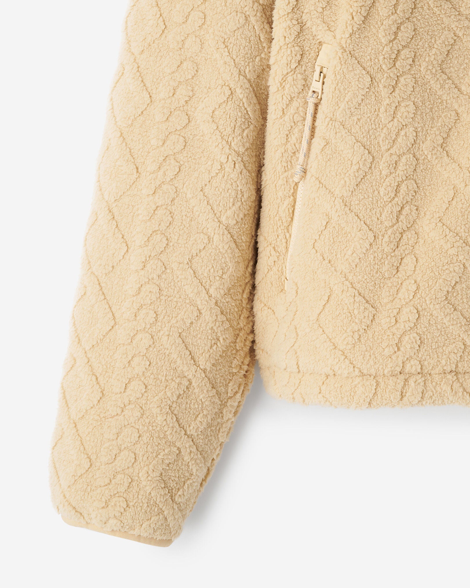 Cable Shearling Fleece Quarter Zip