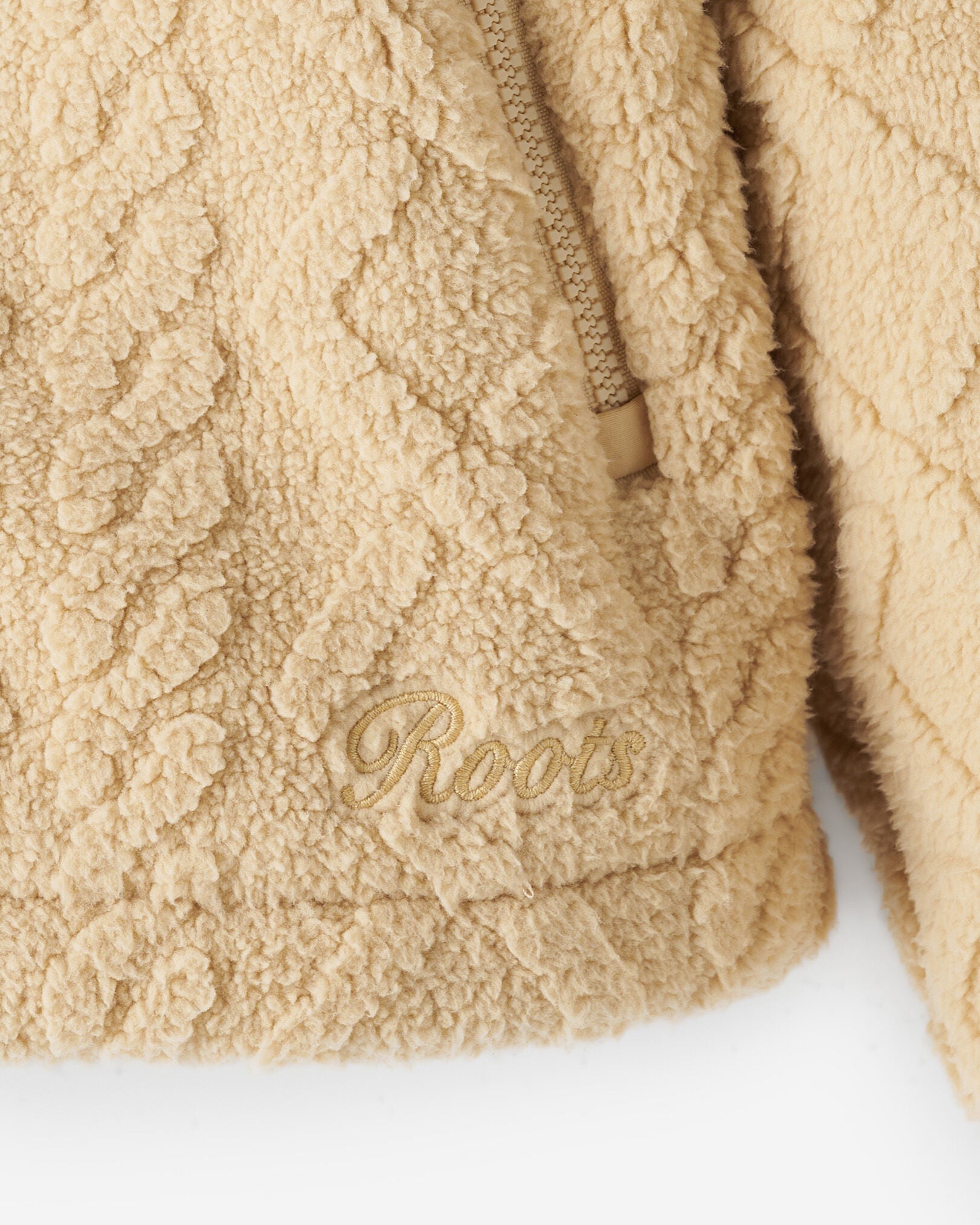 Cable Shearling Fleece Quarter Zip