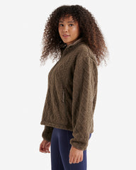 Cable Shearling Fleece Quarter Zip