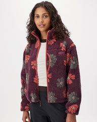Alta Shearling Fleece Floral Jacket